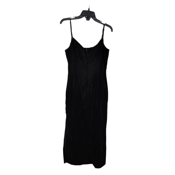 Antonio Melania Black Phoenix Velvet Cowl Neck Sheath Maxi Dress NWT size 2 - Picture 7 of 12